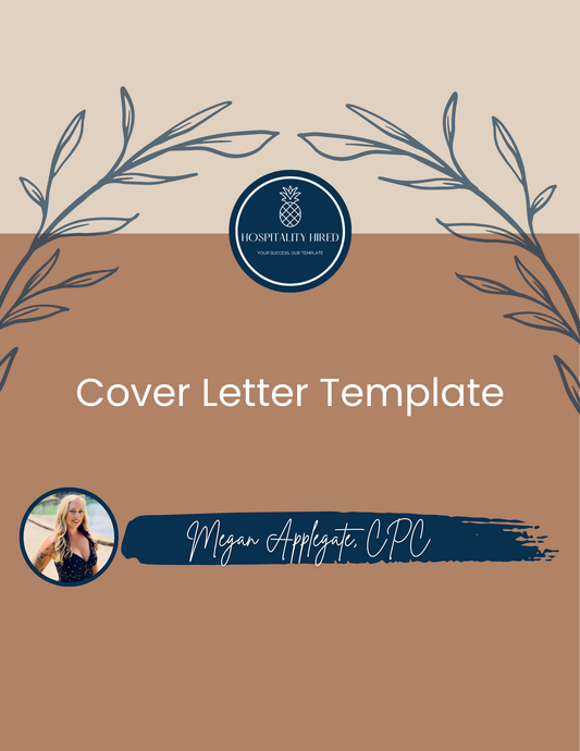 Customizable Cover Letter Template - Resume Writing Services