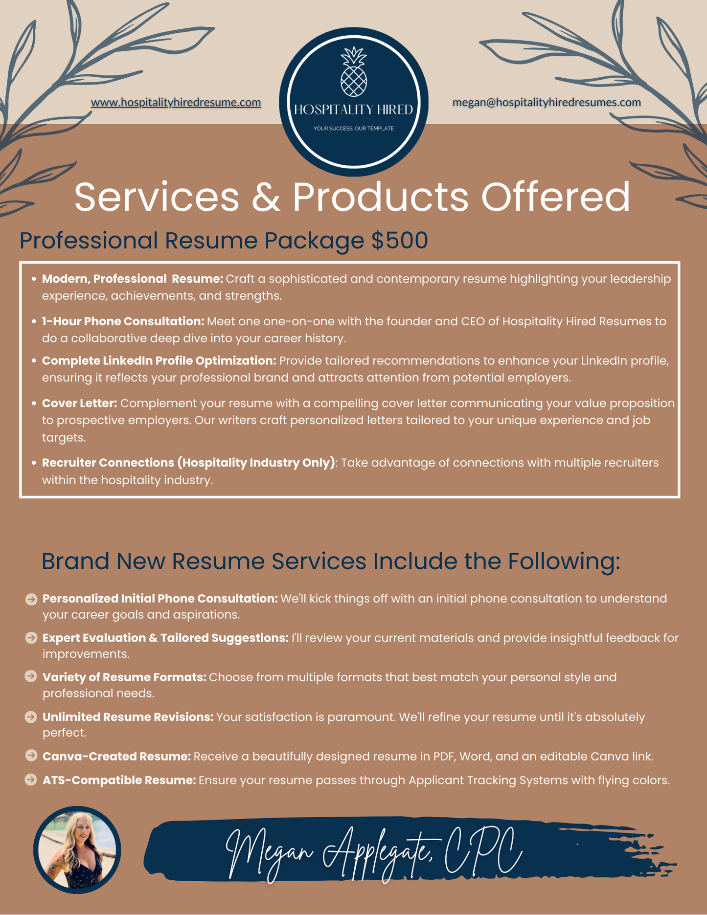 Professional Resume Package - Resume Writing Services