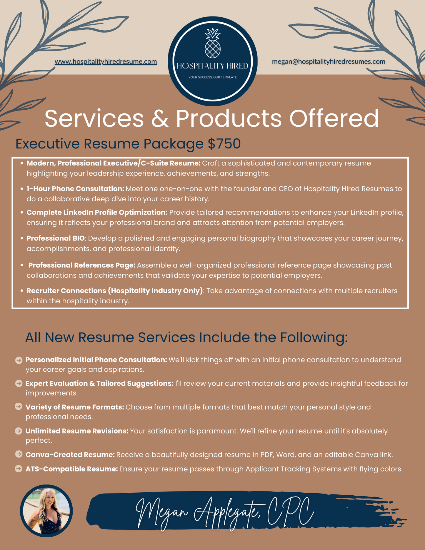 Executive/C-Suite Resume Package - Professional Resume Writing Services