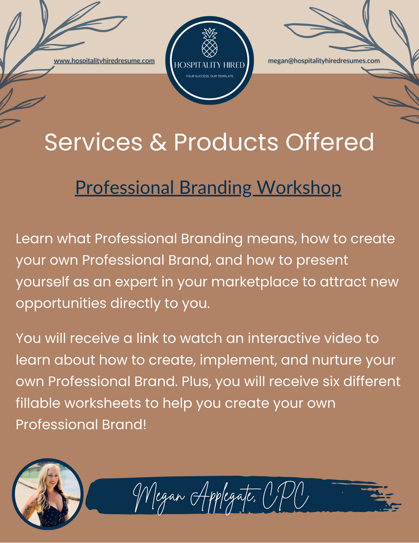 Professional Branding Workshop - Career Development Services